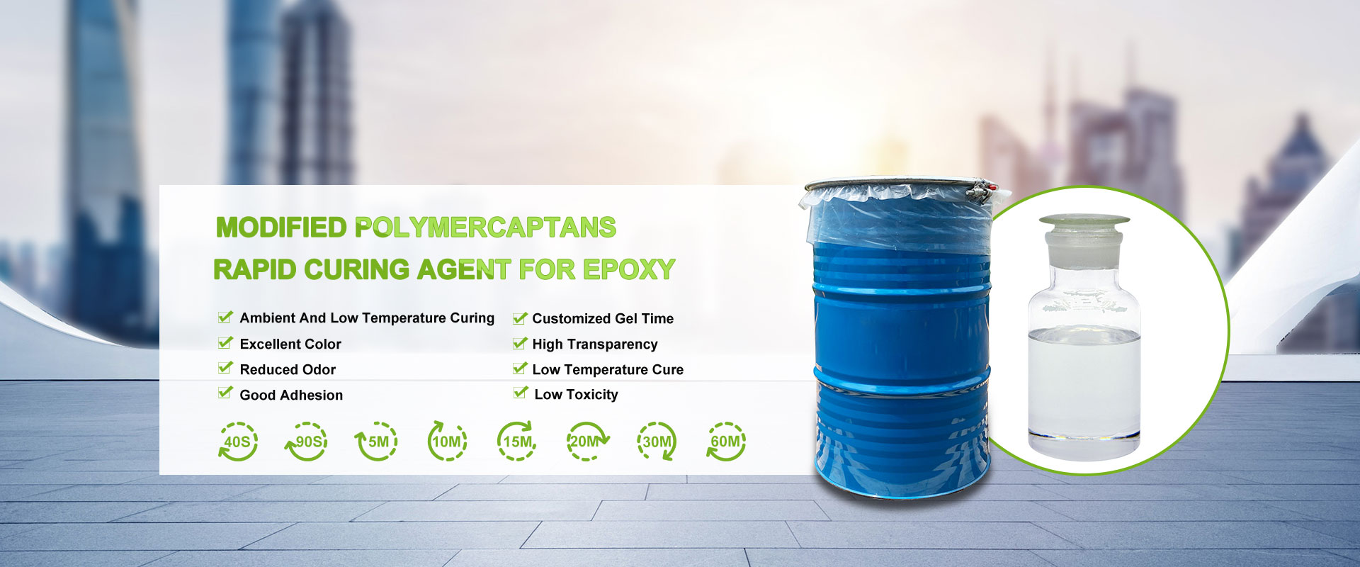 Polymer auf China-Mercaptan-Basis
